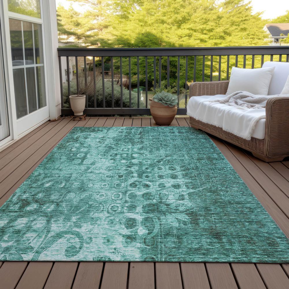Chantille ACN577 Teal 10' x 14' Rug. Picture 8