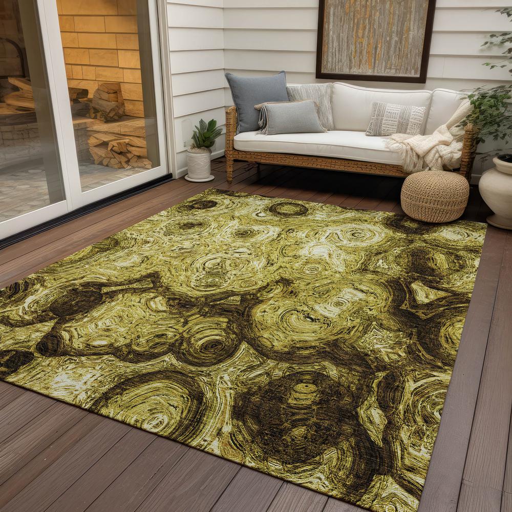Chantille ACN579 Gold 10' x 14' Rug. Picture 8