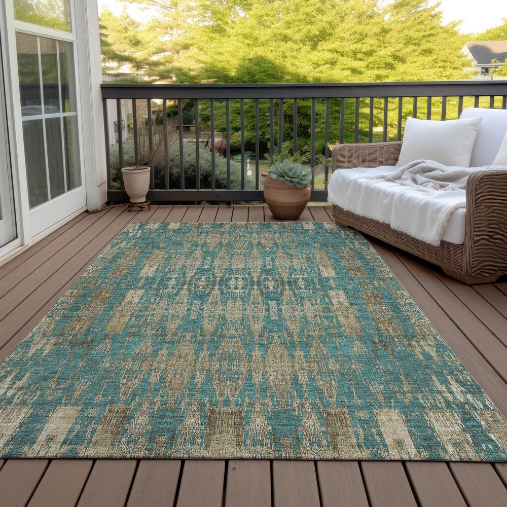 Chantille ACN580 Teal 10' x 14' Rug. Picture 8