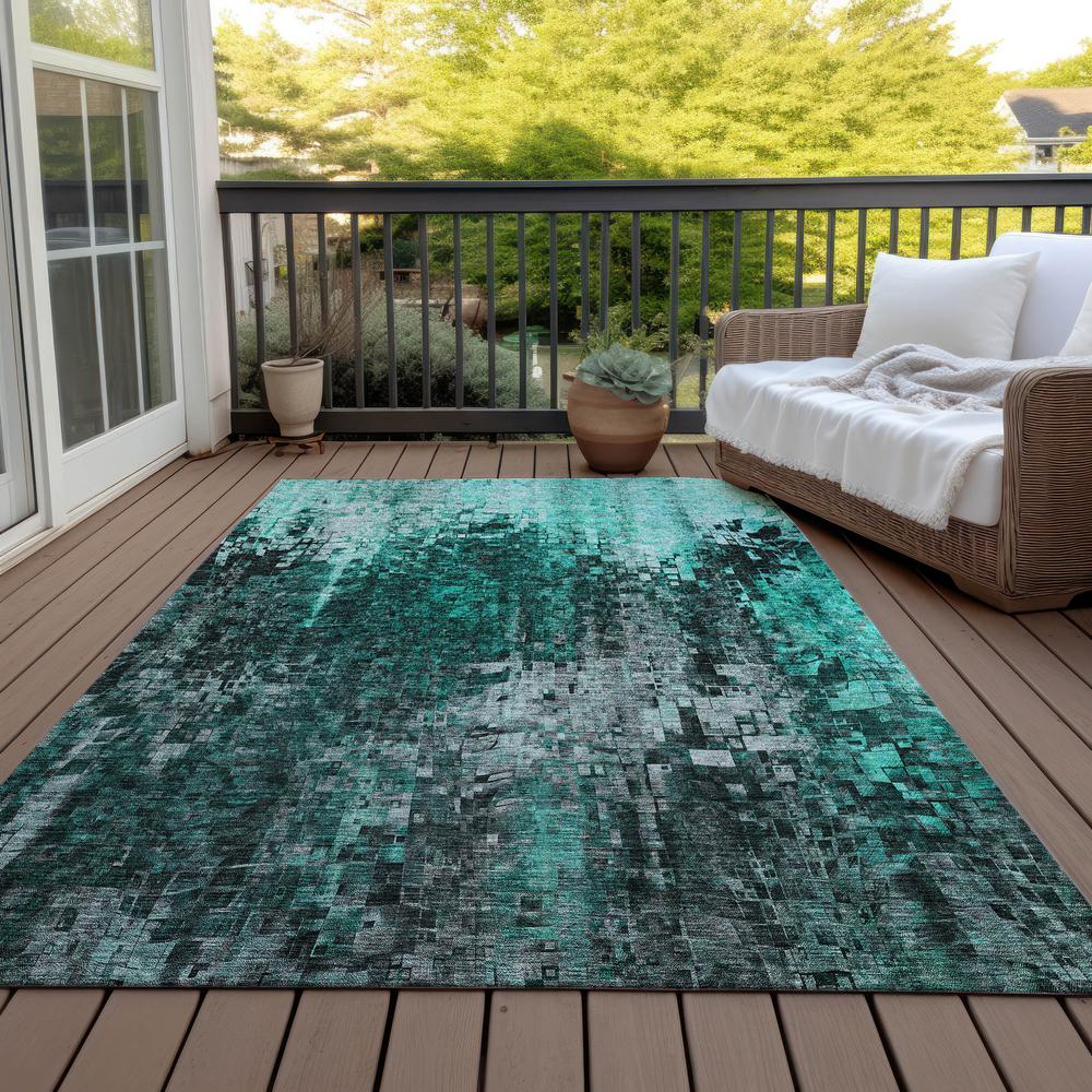 Chantille ACN581 Teal 10' x 14' Rug. Picture 8