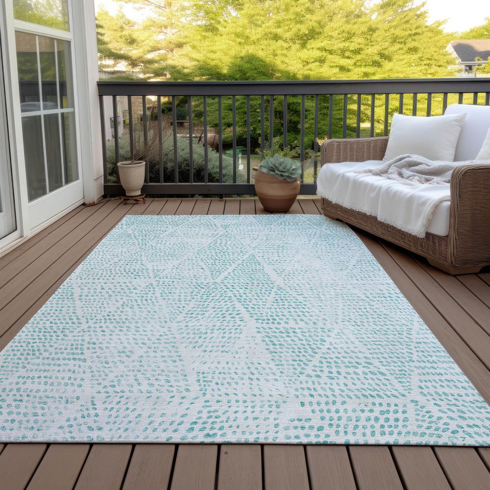 Chantille ACN591 Teal 10' x 14' Rug. Picture 9