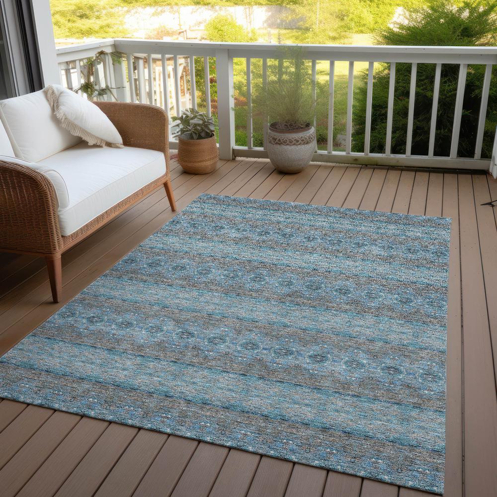 Chantille ACN615 Teal 10' x 14' Rug. Picture 8