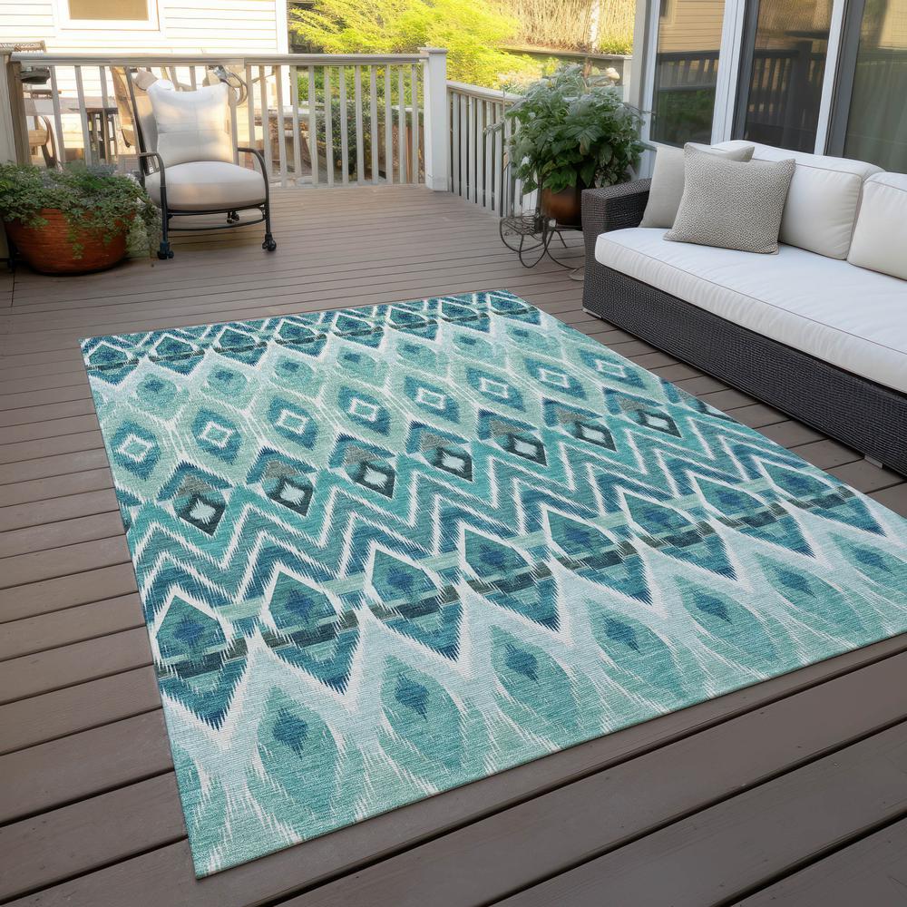 Chantille ACN617 Teal 10' x 14' Rug. Picture 8