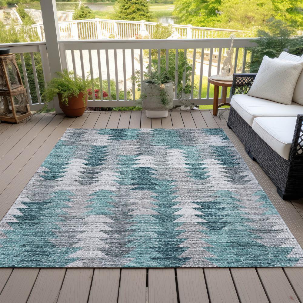 Chantille ACN632 Teal 10' x 14' Rug. Picture 8