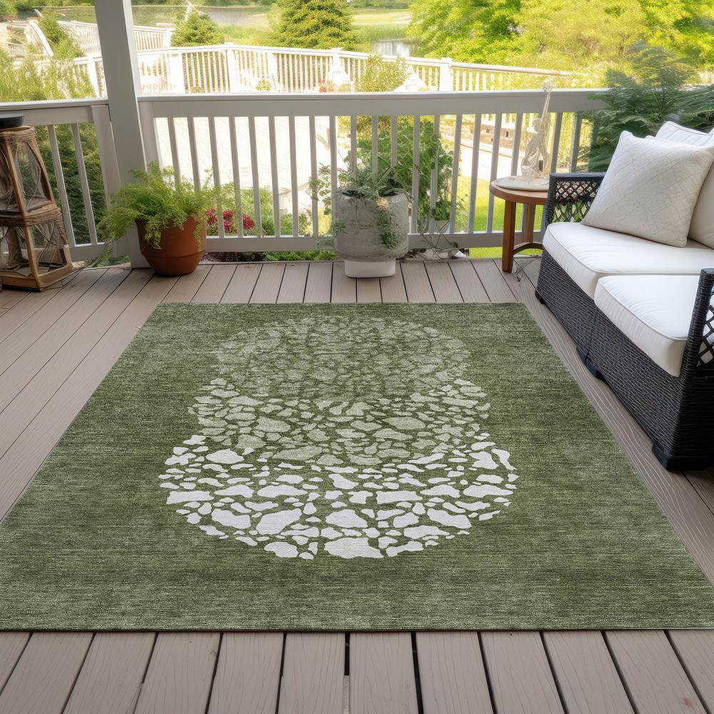Chantille ACN643 Green 10' x 14' Rug. Picture 8
