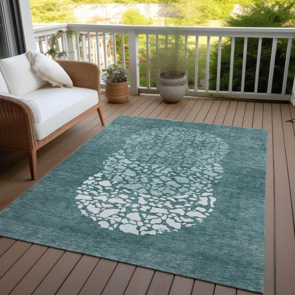 Chantille ACN643 Teal 10' x 14' Rug. Picture 8