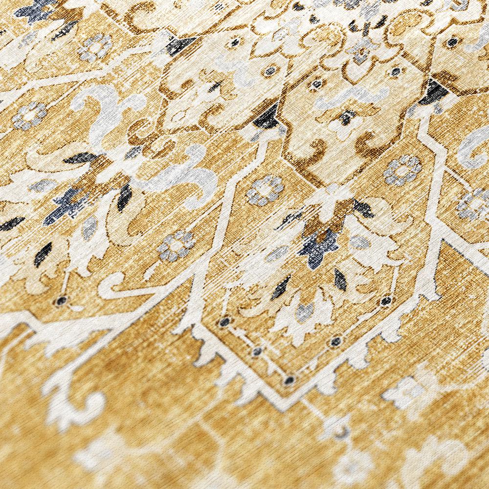 Indoor/Outdoor Marbella MB3 Gold Washable 8' x 10' Rug. Picture 7