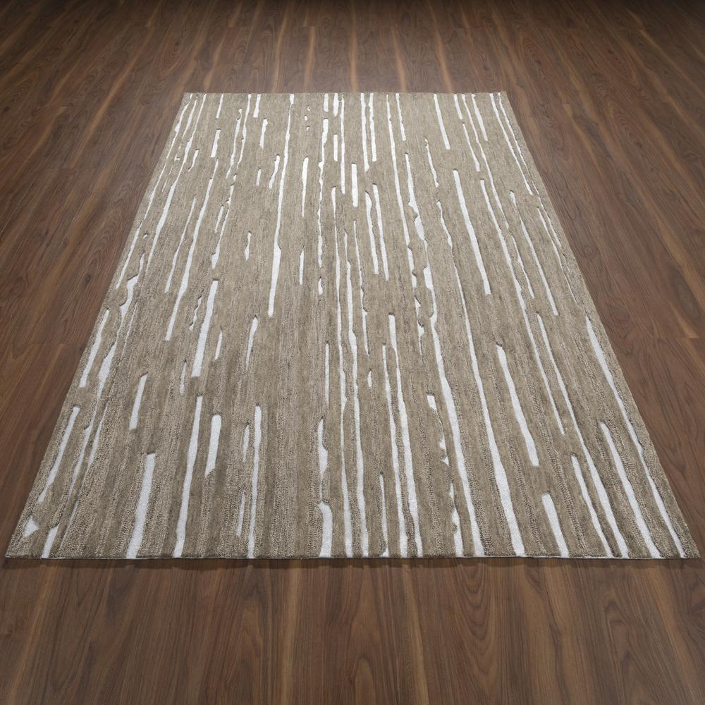 Vibes VB1 Beige 2'3" x 7'6" Runner Rug. Picture 12