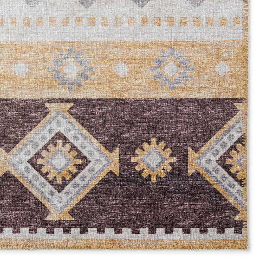 Indoor/Outdoor Sedona SN12 Goldenrod Washable 8' x 10' Rug. Picture 3