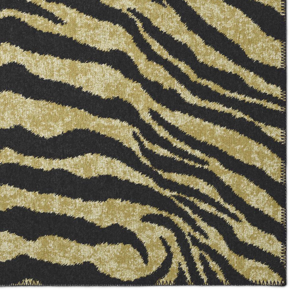Indoor/Outdoor Mali ML1 Gold Washable 8' x 10' Rug. Picture 3