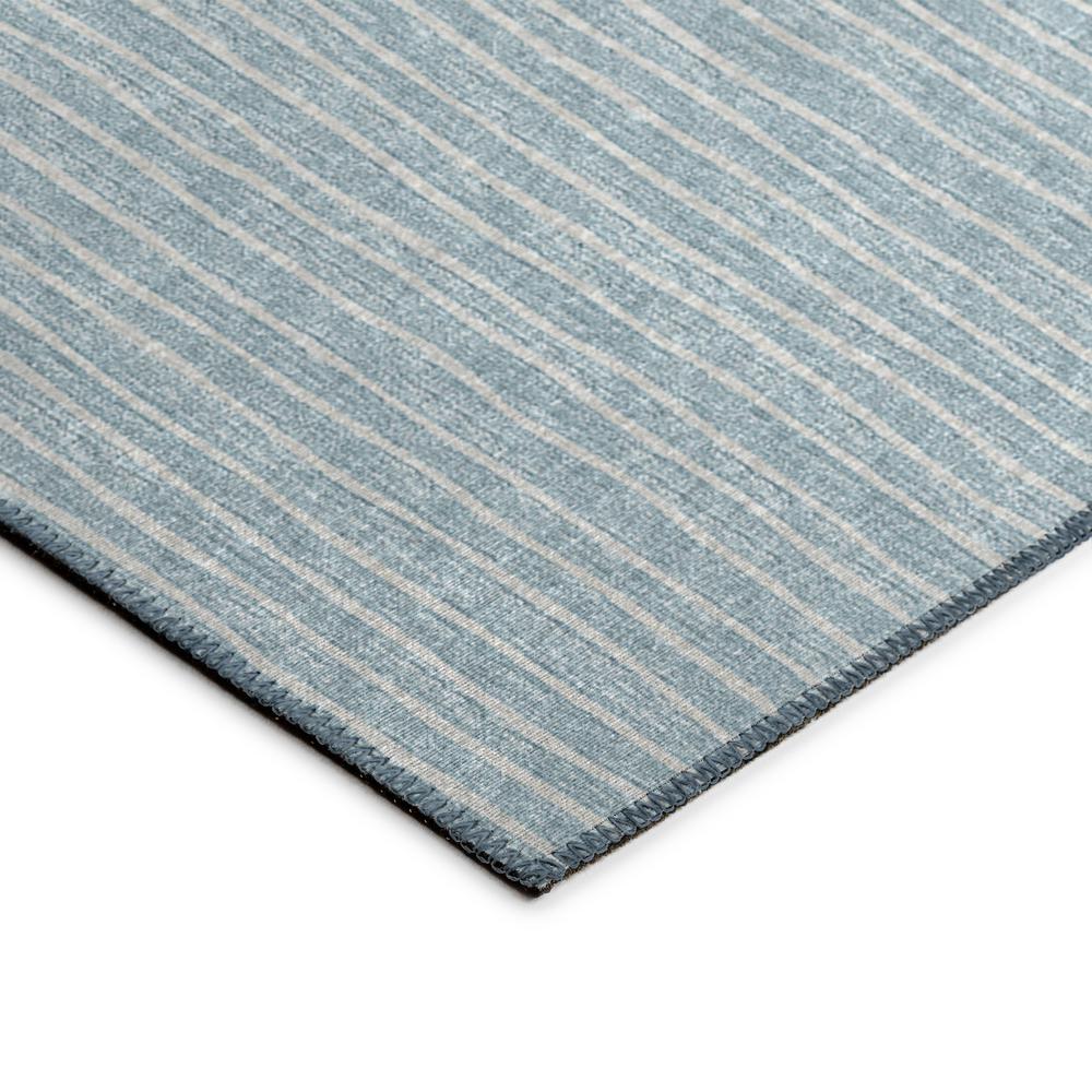 Indoor/Outdoor Laidley LA1 Sky Blue Washable 8' x 8' Rug. Picture 2
