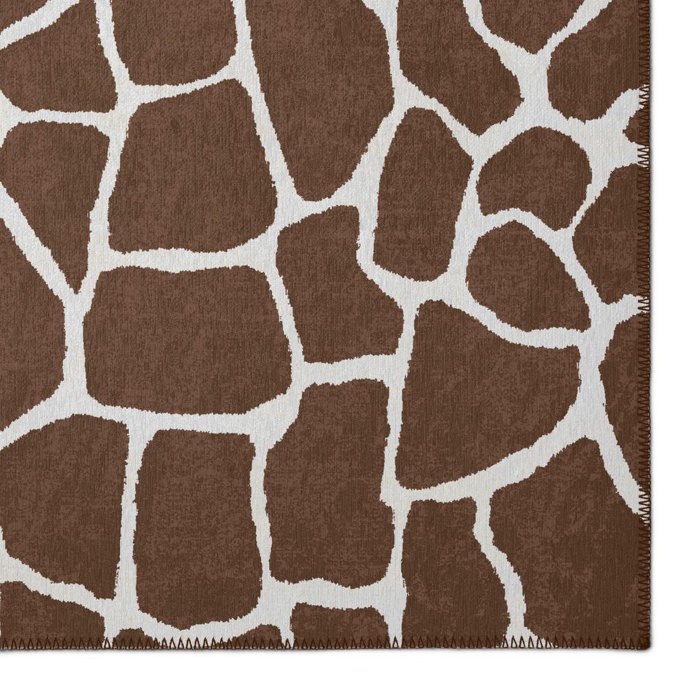 Indoor/Outdoor Mali ML4 Chocolate Washable 8' x 10' Rug. Picture 3