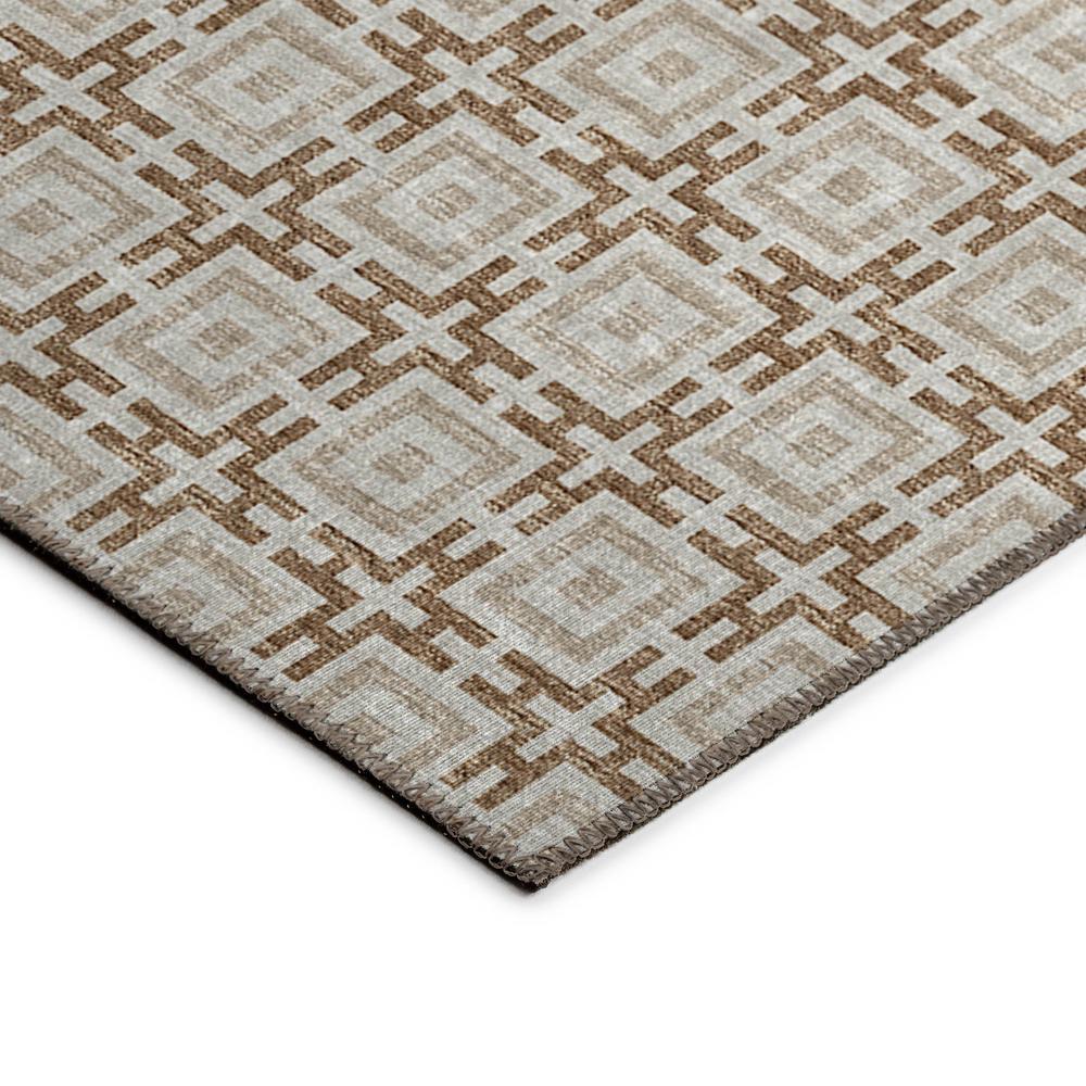 Indoor/Outdoor Marlo MO1 Taupe Washable 8' x 8' Rug. Picture 2