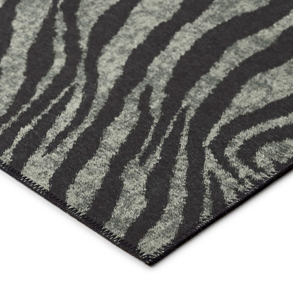 Indoor/Outdoor Mali ML1 Midnight Washable 8' x 10' Rug. Picture 4