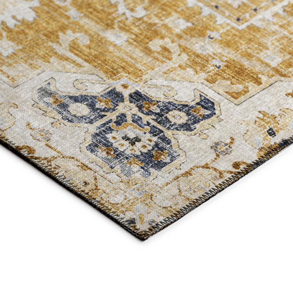 Indoor/Outdoor Marbella MB3 Gold Washable 8' x 10' Rug. Picture 4