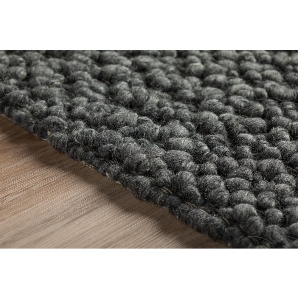 Gorbea GR1 Charcoal 2'6" x 10' Runner Rug. Picture 10