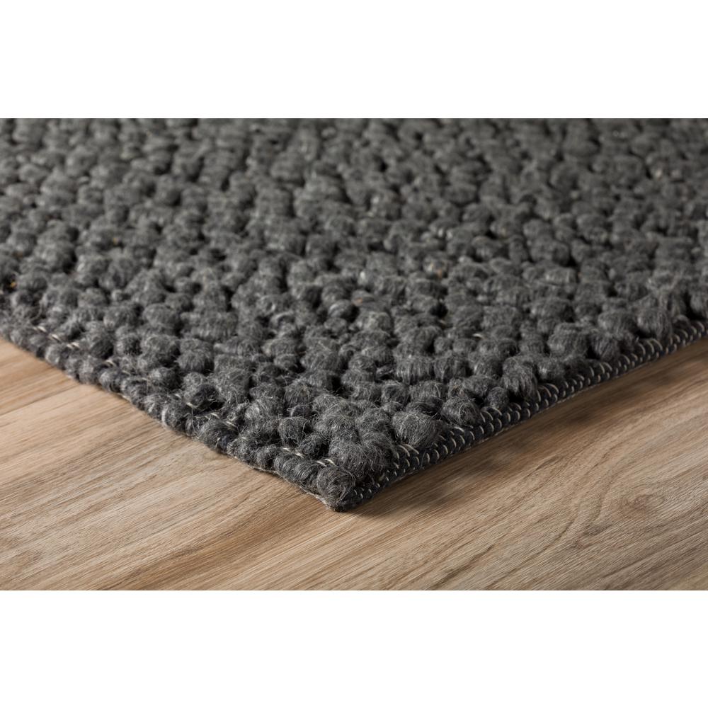 Gorbea GR1 Charcoal 2'6" x 10' Runner Rug. Picture 4