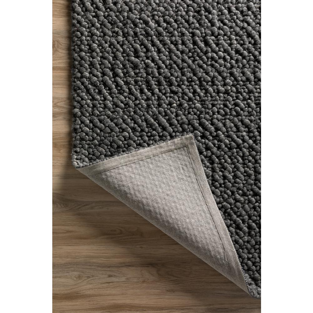 Gorbea GR1 Charcoal 2'6" x 10' Runner Rug. Picture 7