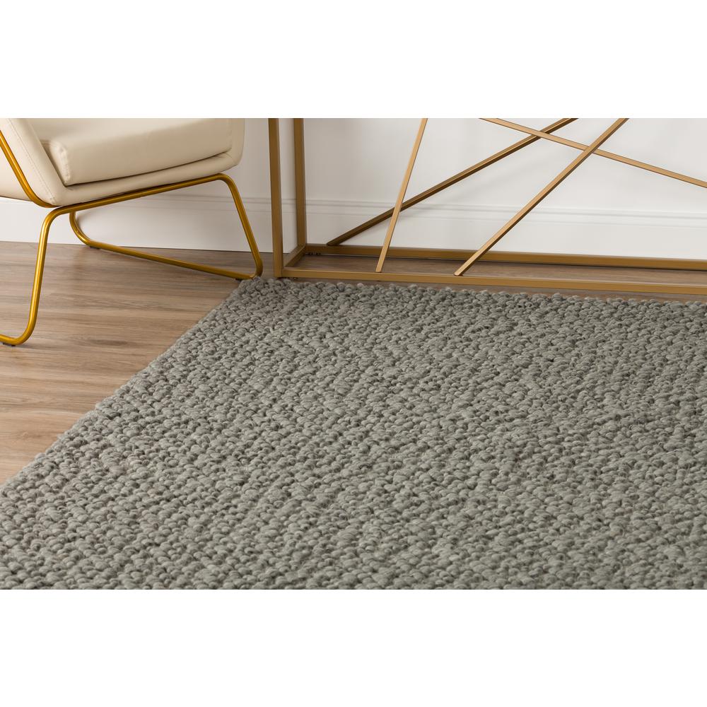 Gorbea GR1 Pewter 2'6" x 10' Runner Rug. Picture 9