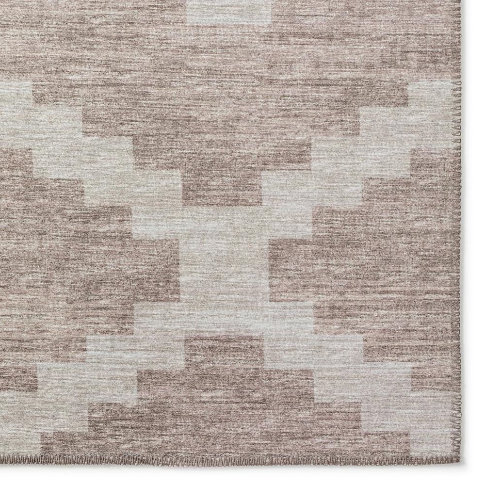 Indoor/Outdoor Sedona SN9 Taupe Washable 8' x 8' Round Rug. Picture 3