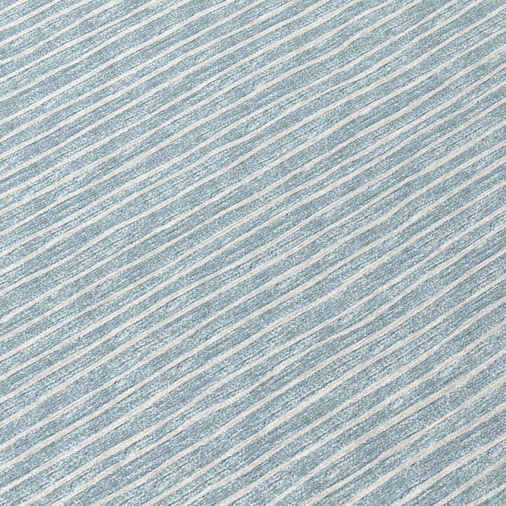 Indoor/Outdoor Laidley LA1 Sky Blue Washable 8' x 10' Rug. Picture 3