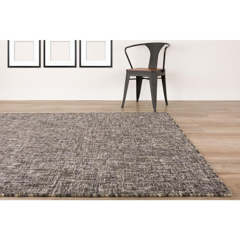Mateo ME1 Ebony 2'6" x 12' Runner Rug. Picture 9