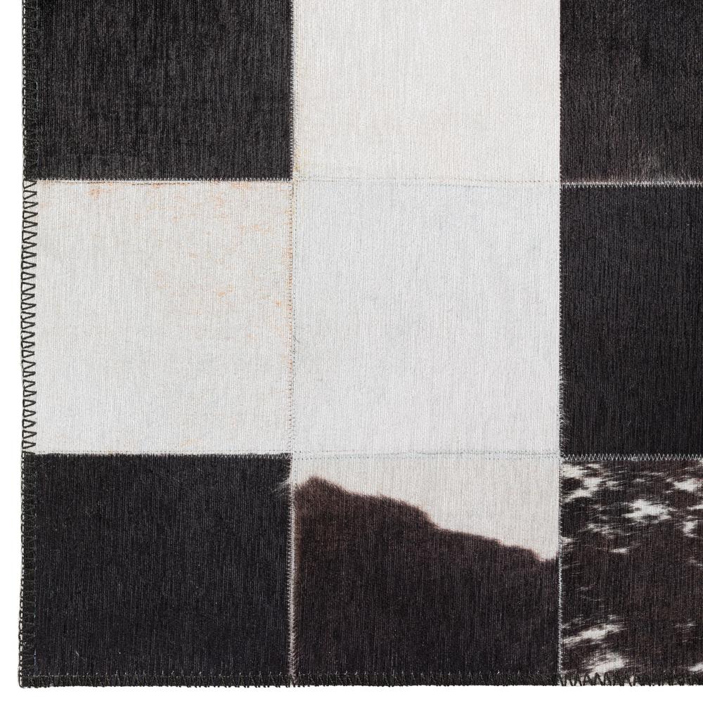 Indoor/Outdoor Stetson SS10 Black Washable 9' x 12' Rug, SS10MN9X12. Picture 3