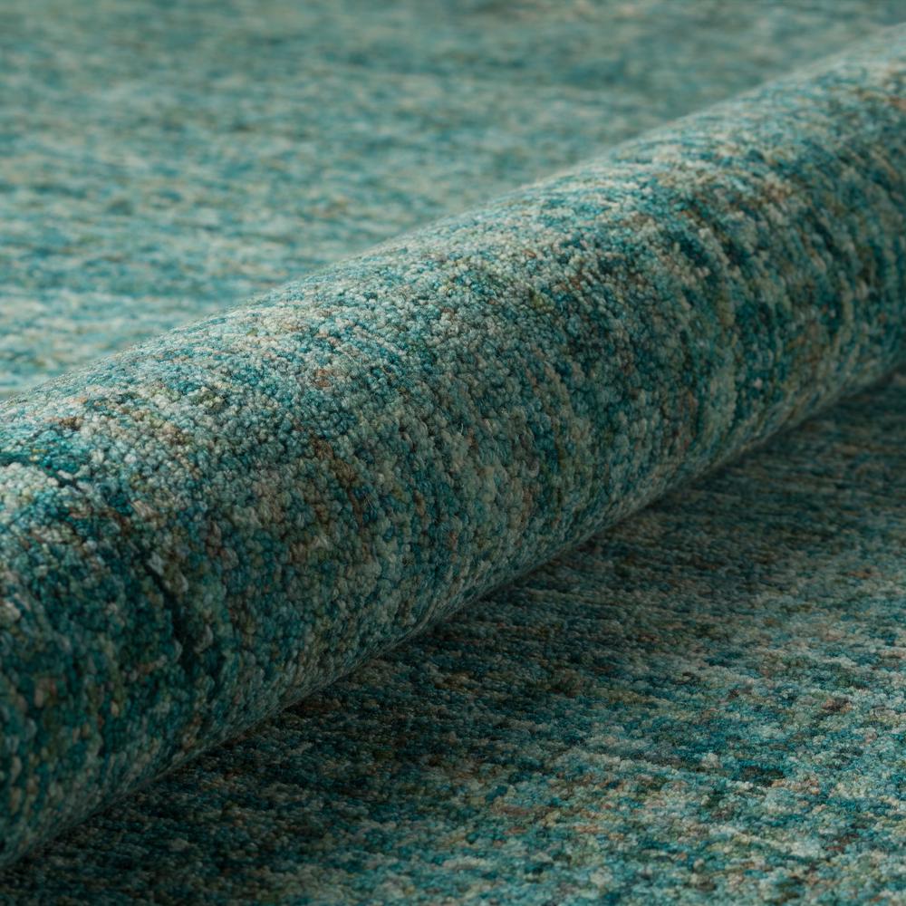 Calisa CS5 Turquoise 4' x 4' Octagon Rug. Picture 5