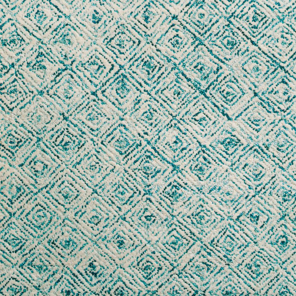 Zoe ZZ1 Teal 4' x 4' Octagon Rug. Picture 2