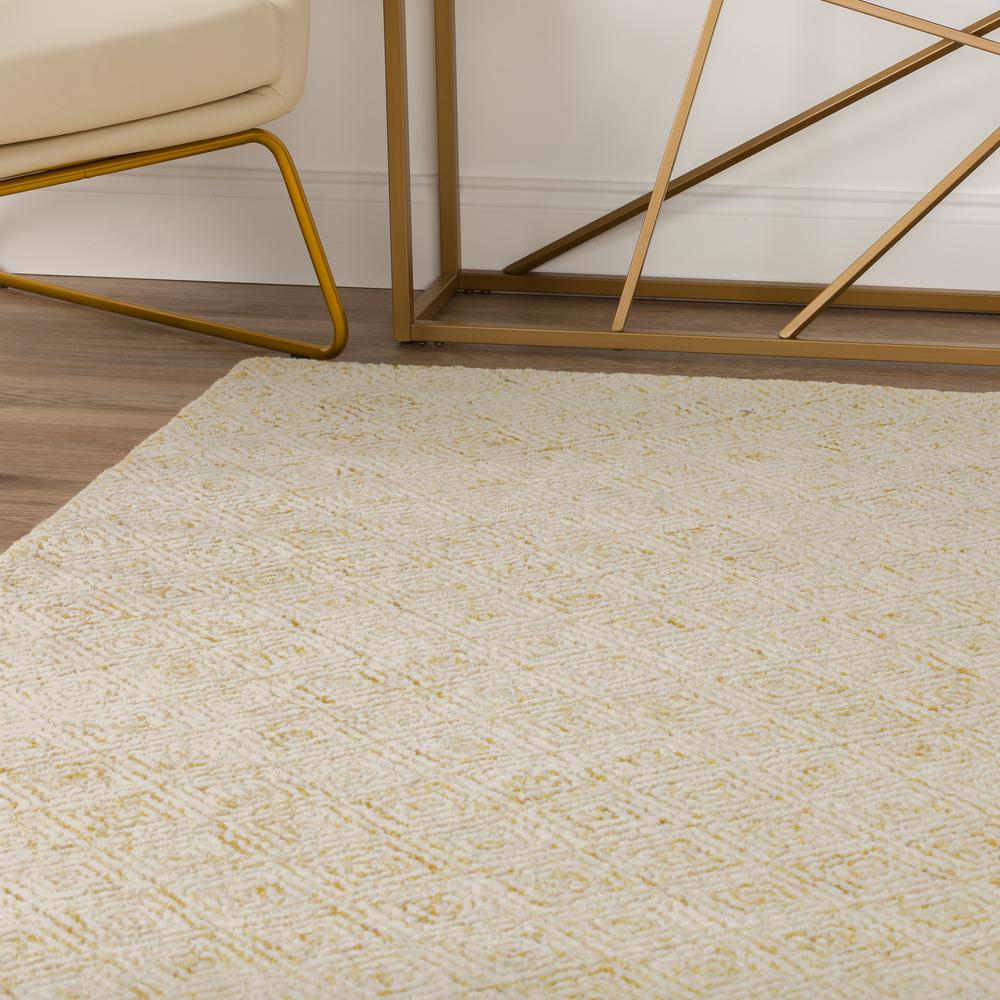 Zoe ZZ1 Gold 4' x 4' Octagon Rug. Picture 8