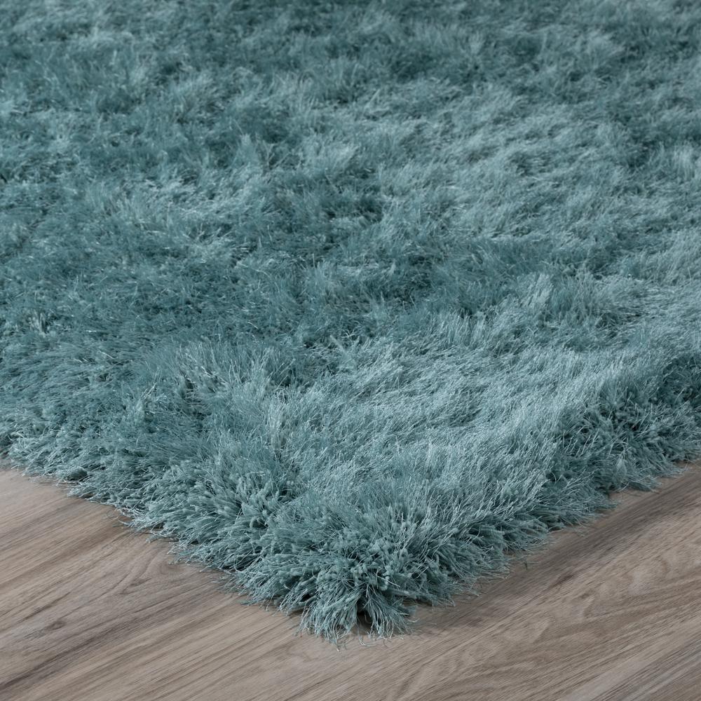 Impact IA100 Teal 4' x 4' Round Rug. Picture 3