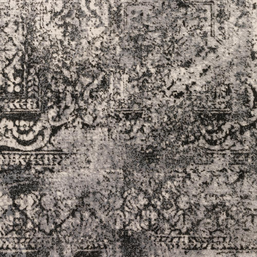Addison Dayton Transitional Erased Persian Grey 9’4" x 13’2" Area Rug. Picture 2
