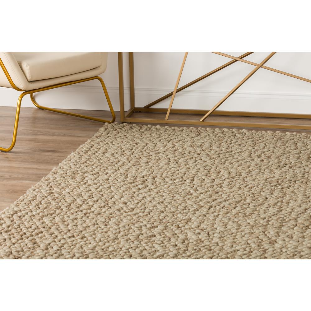 Gorbea GR1 Latte 4' x 4' Round Rug. Picture 8