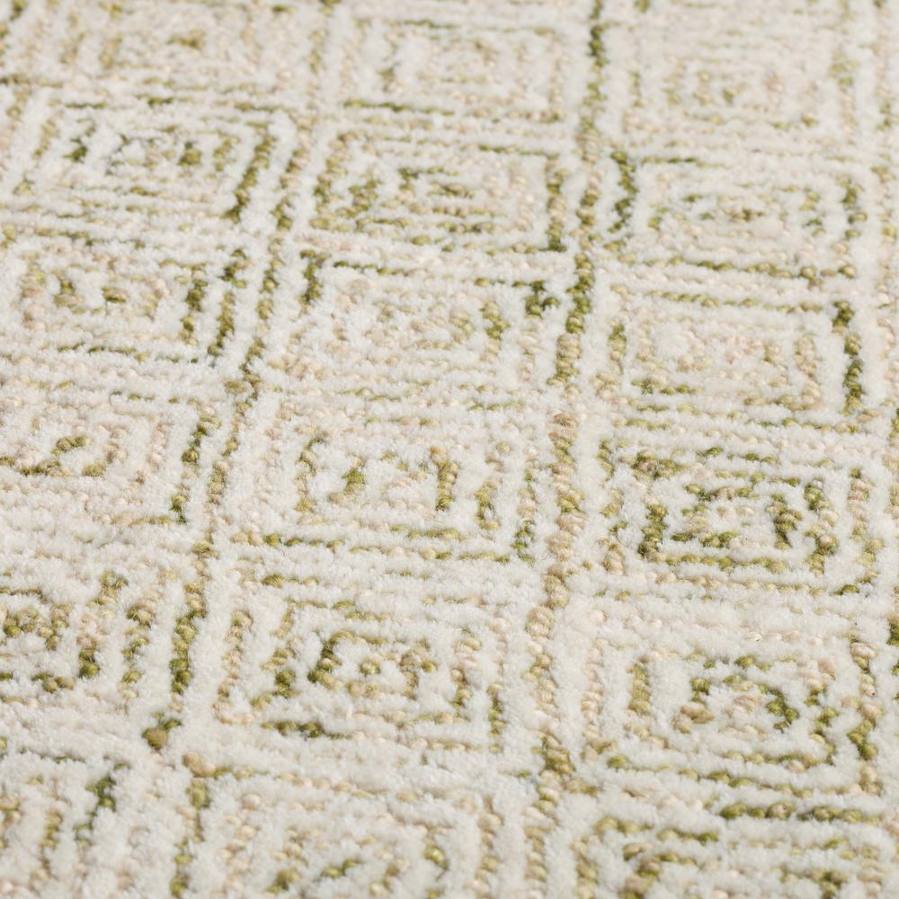 Zoe ZZ1 Lime 4' x 4' Square Rug. Picture 7