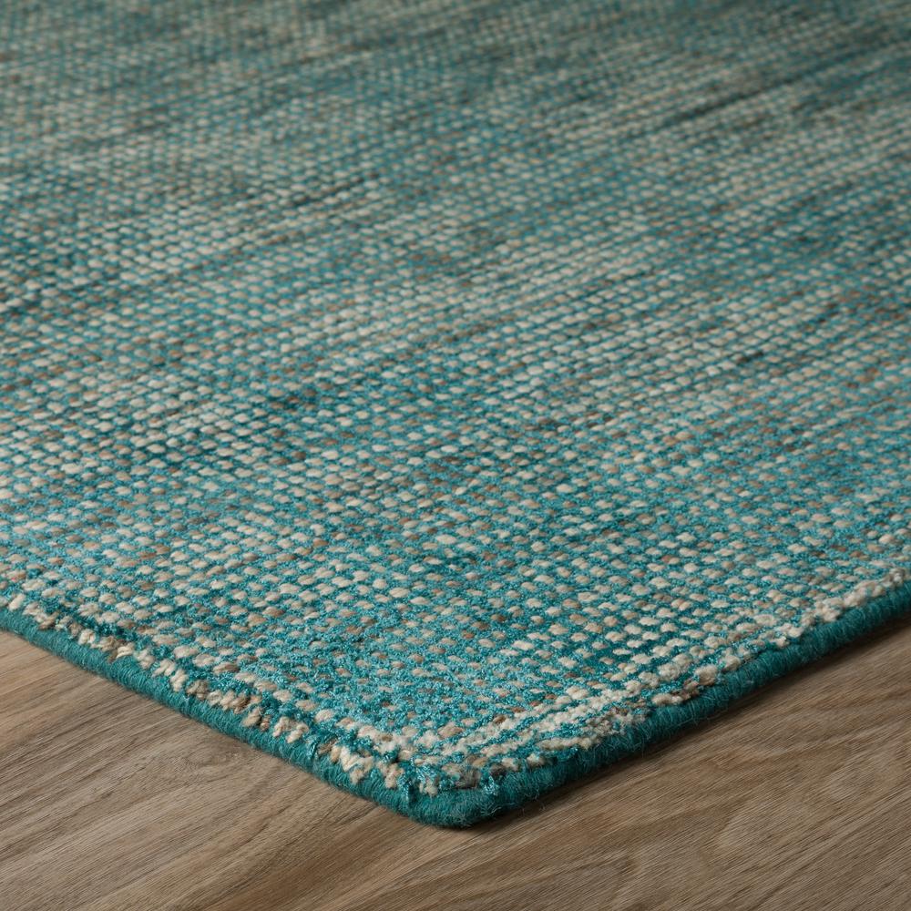 Toro TT100 Teal 4' x 4' Square Rug. Picture 3