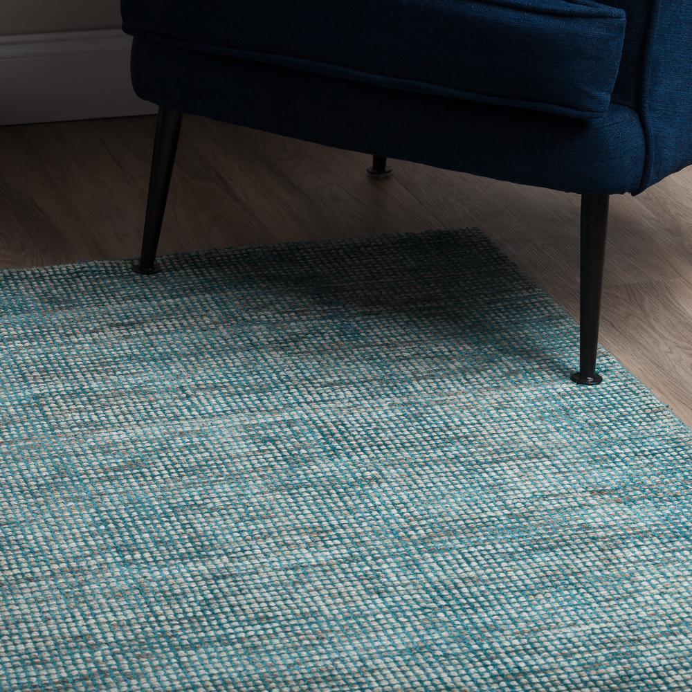 Toro TT100 Teal 4' x 4' Square Rug. Picture 8