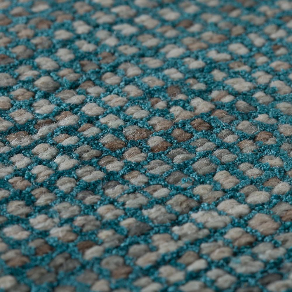 Toro TT100 Teal 4' x 4' Square Rug. Picture 7