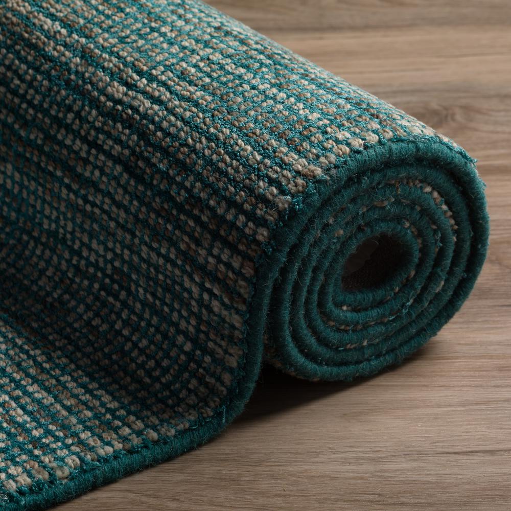 Toro TT100 Teal 4' x 4' Square Rug. Picture 9