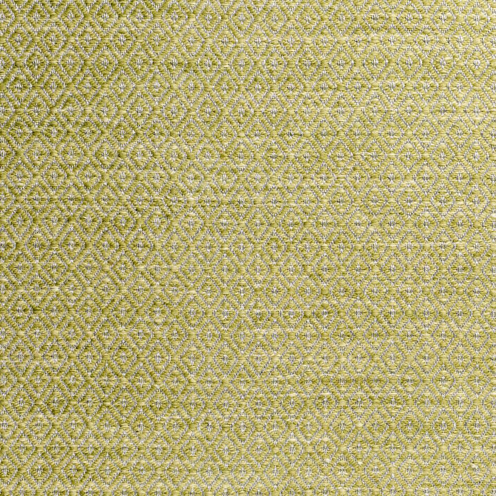 Addison Prism Celery Diamond Flat Weave Wool 2' x 3' Accent Rug. Picture 2