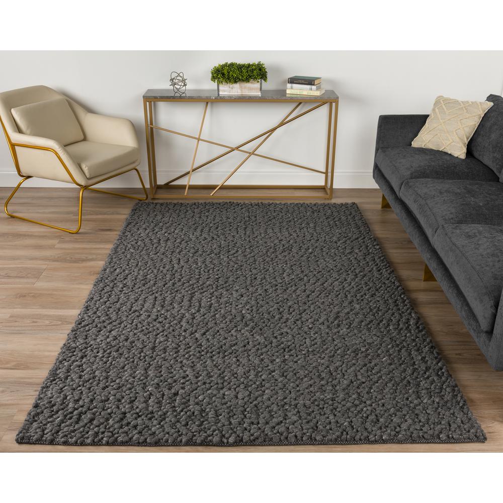 Gorbea GR1 Charcoal 12' x 15' Rug. Picture 2