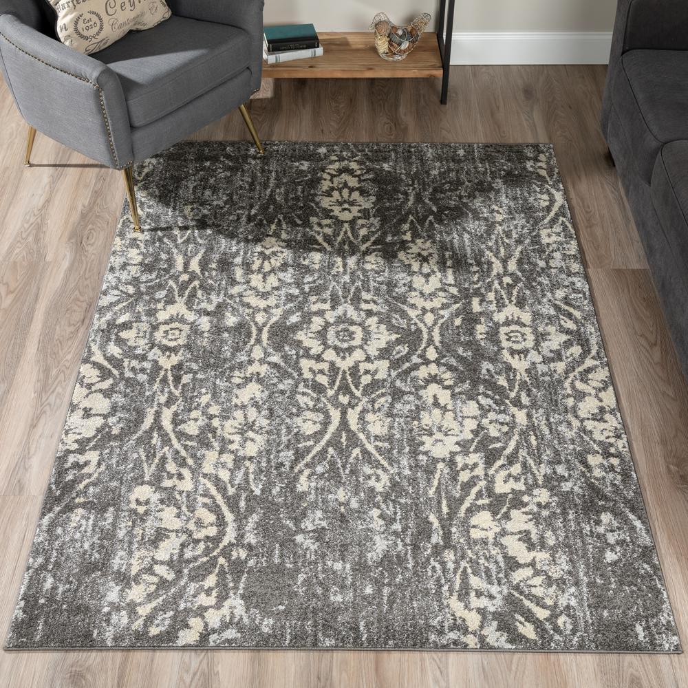 Blair 34 Gray 4'11"X7', Area Rug. Picture 1