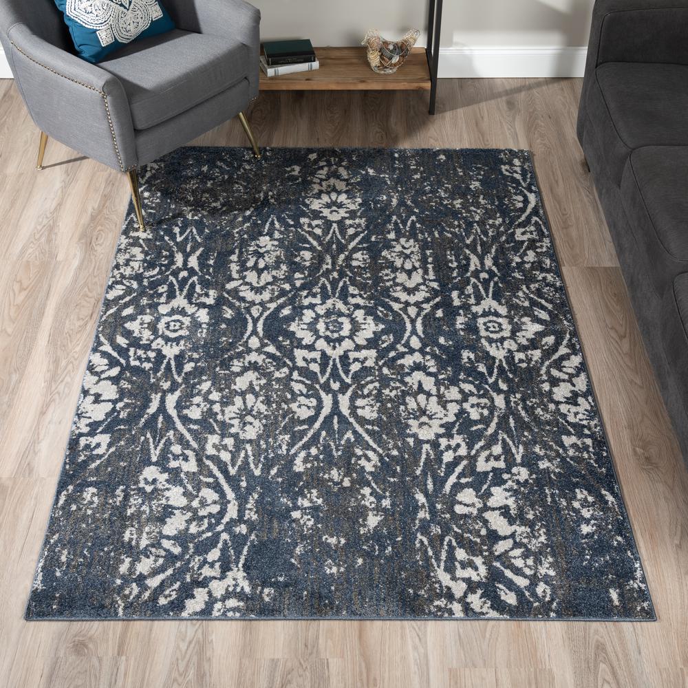 Blair 34 Blue 4'11"X7', Area Rug. Picture 1