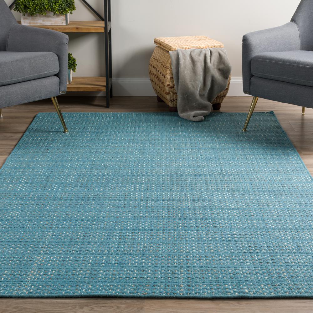 Addison Montana Casual Muti-tonal Solid Blue 2' x 3' Accent Rug. Picture 1