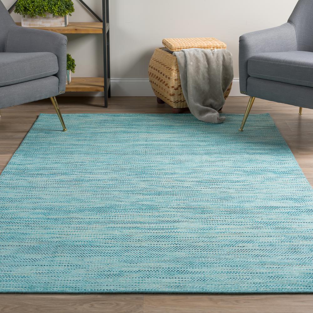 Zion ZN1 Teal 12' x 15' Rug. Picture 2