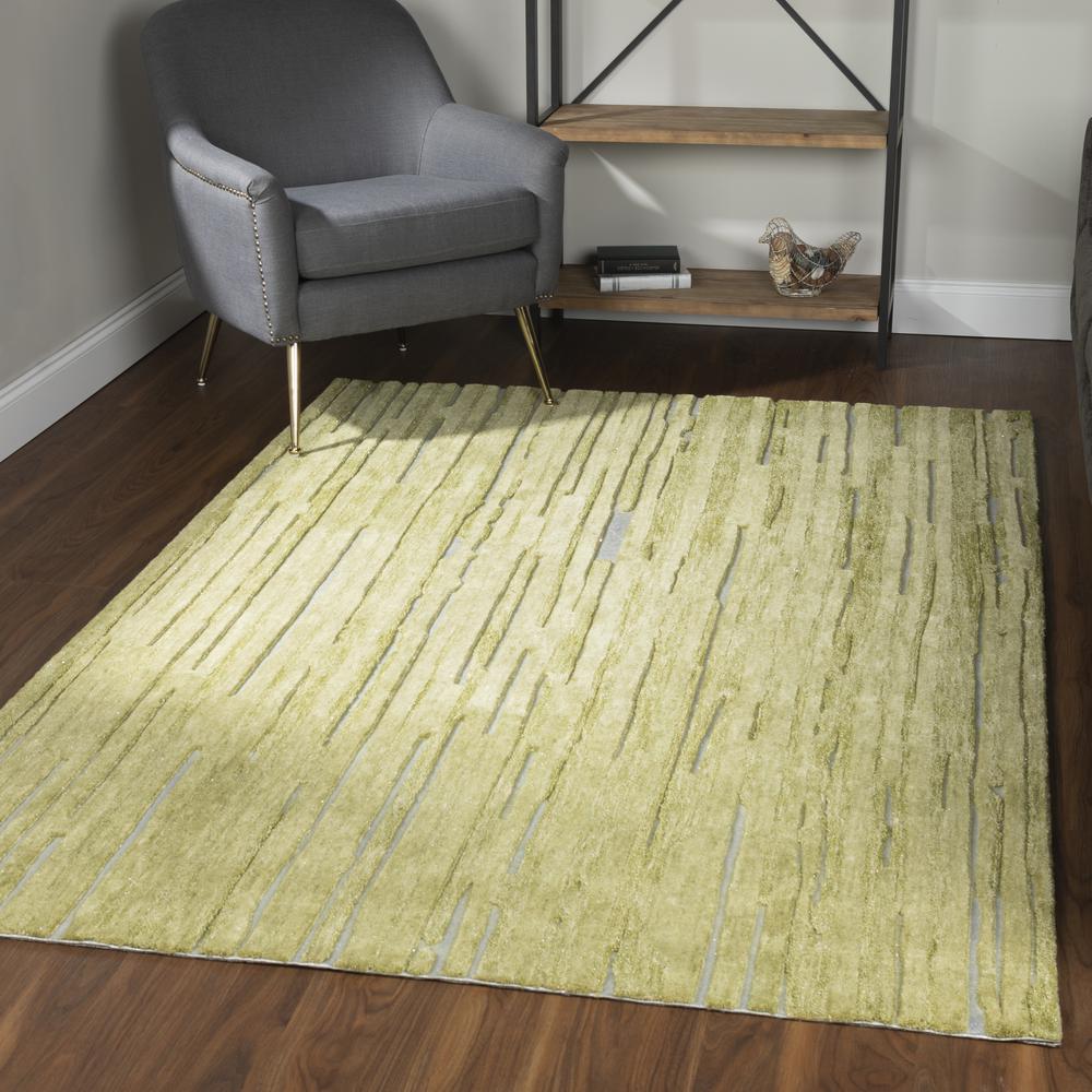 Vibes VB1 Green 5' x 7'6" Rug. Picture 2