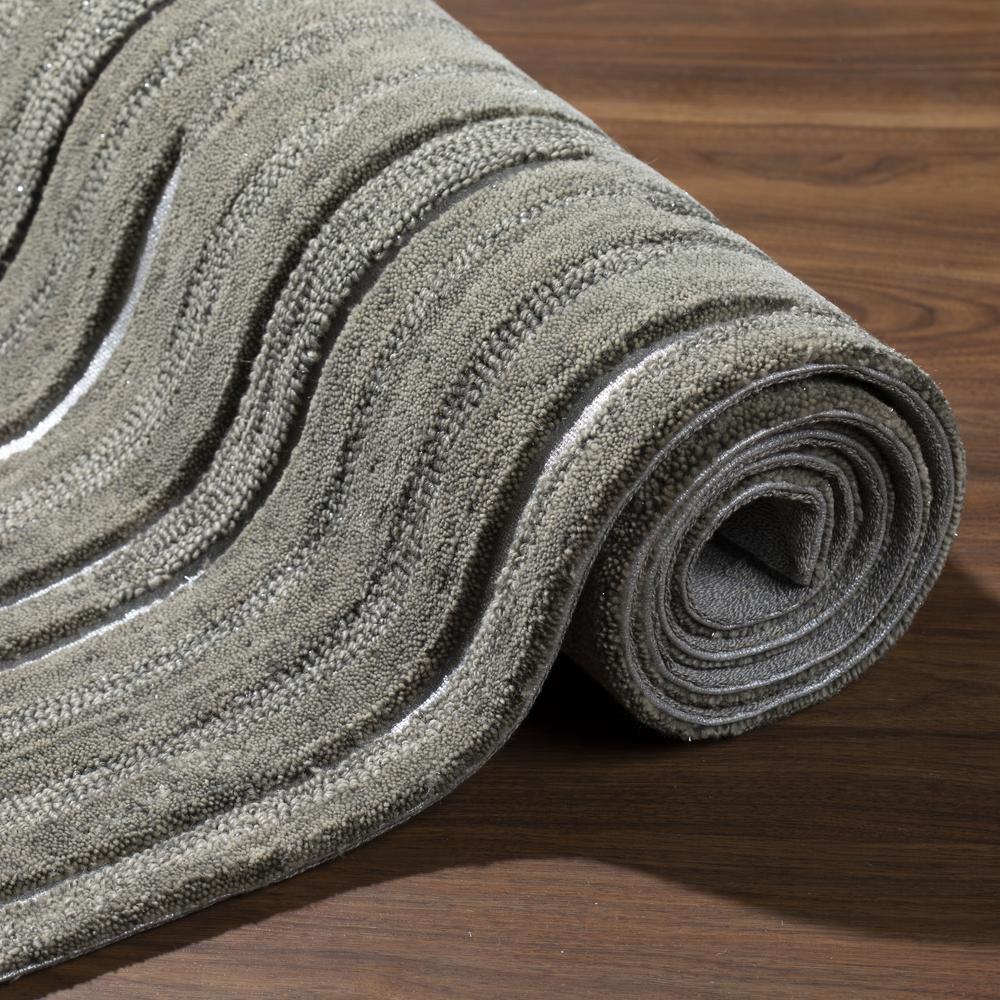Vibes VB1 Grey 5' x 7'6" Rug. Picture 10