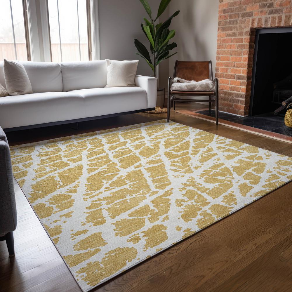 Chantille ACN501 Gold 3' x 5' Rug. Picture 7