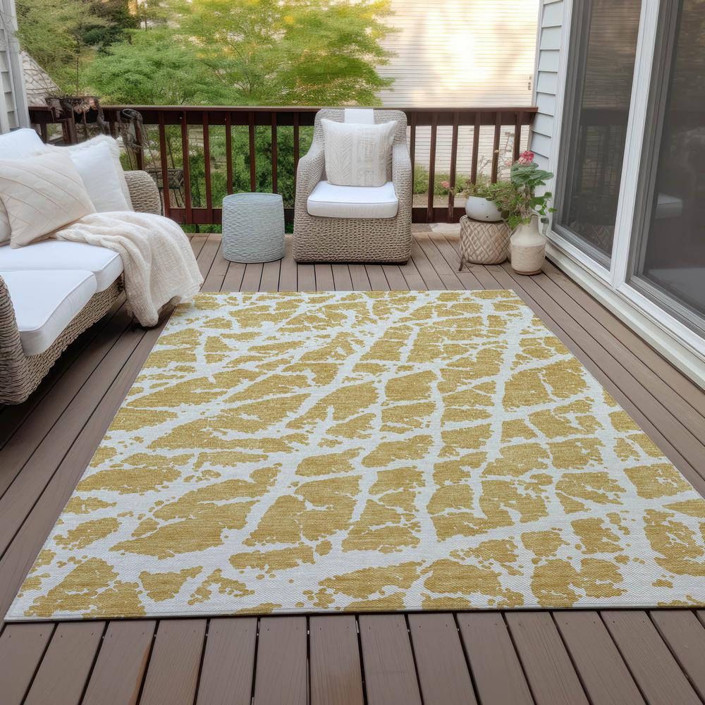Chantille ACN501 Gold 3' x 5' Rug. Picture 9