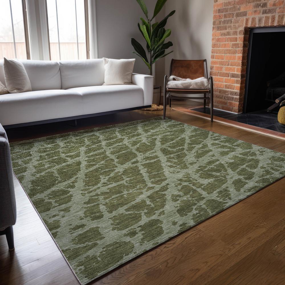 Chantille ACN501 Green 3' x 5' Rug. Picture 7