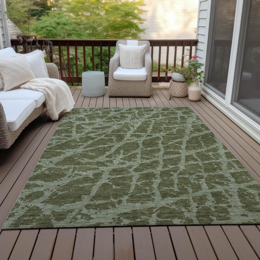 Chantille ACN501 Green 3' x 5' Rug. Picture 9